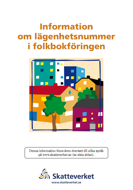 Lägenhetsnummer till skatteverket